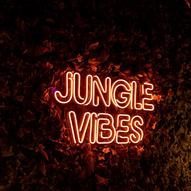 Cartel neón Jungle Vibes